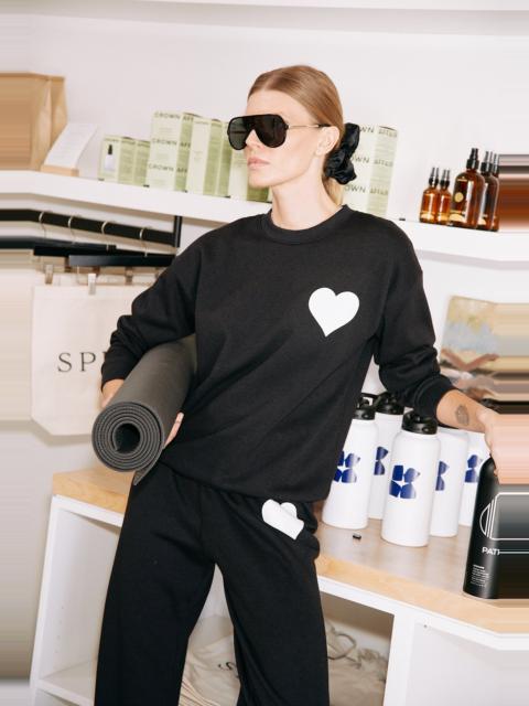 SPRWMN BLACK HEART SWEATSHIRT