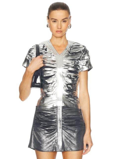 Diesel Short Sleeve Gathered Top