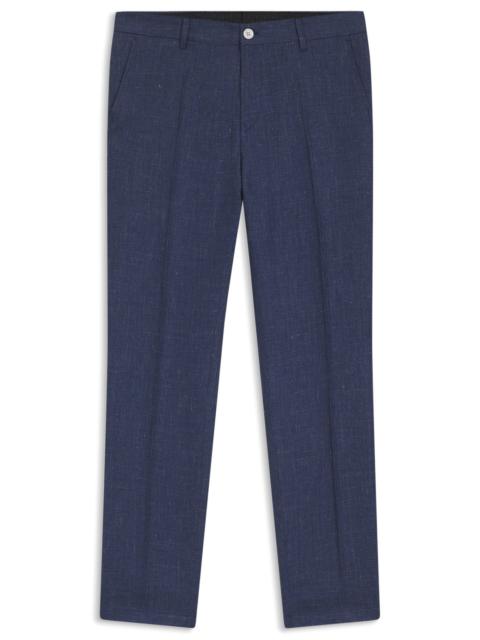 BOSS SLIM-FIT TROUSERS IN A LINEN BLEND