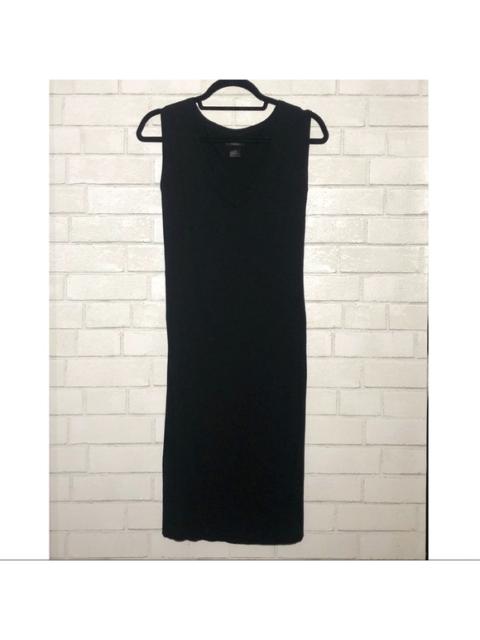 Other Designers Frenchi V-Neck Bodycon Midi Sweater Dress