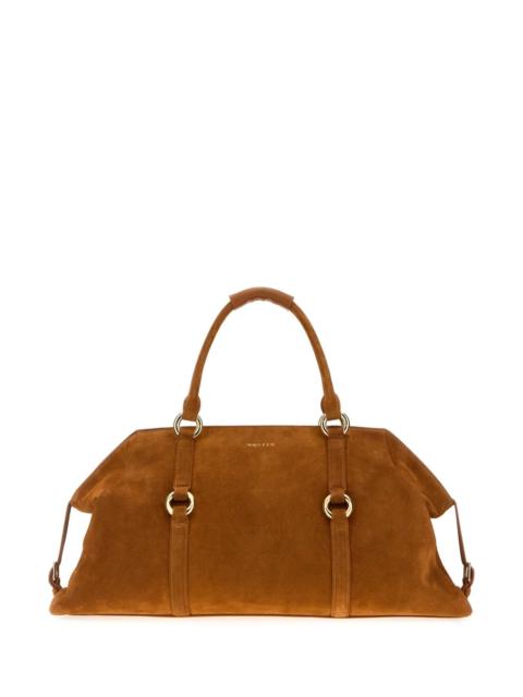 Alexander McQueen Alexander Mcqueen Men Caramel Suede Farringdon Maxi Handbag