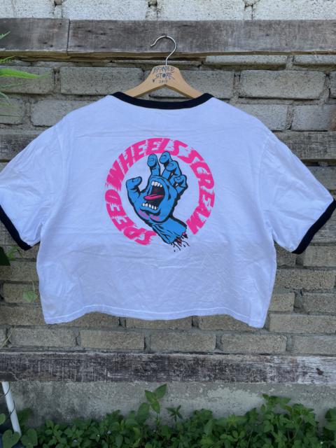 Other Designers Santa Cruz Skateboards - 💥RARE Santa Cruz Speedwheel Scream Crop Top Ringer