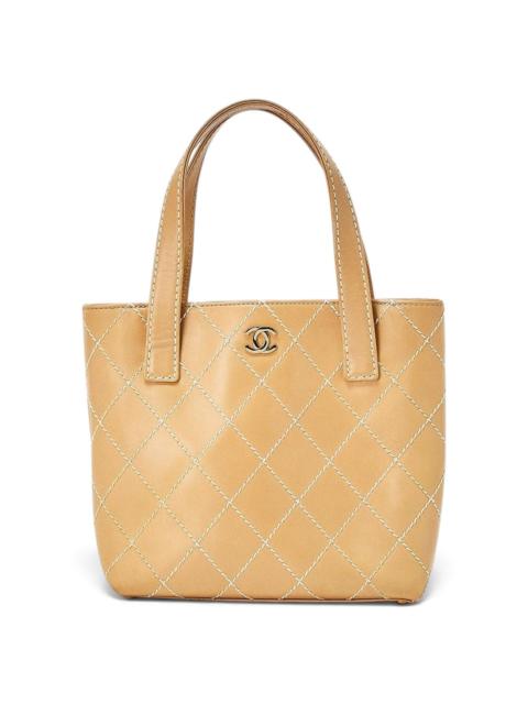 CHANEL Wild Stitch pony-style calfskin tote