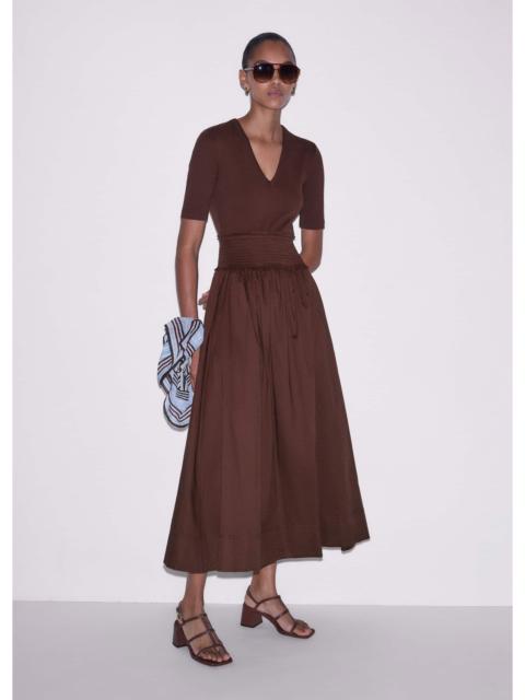 ME+EM Mixed Media Maxi Dress