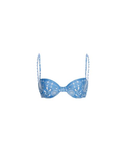 Agua by Agua Bendita Magdalena Floritura Bikini Top