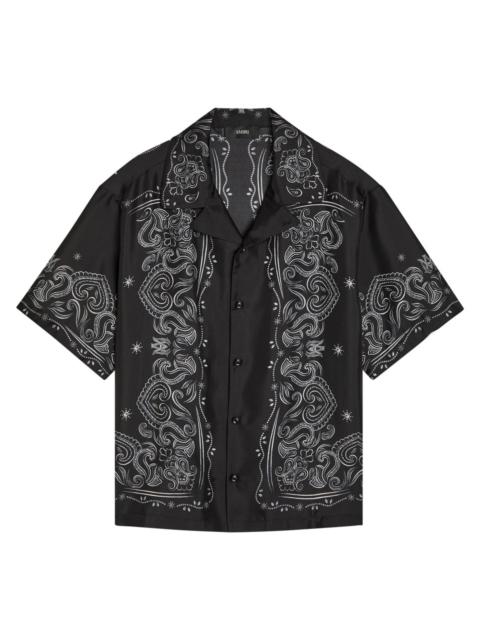 AMIRI Amiri Bandana-print Silk Shirt