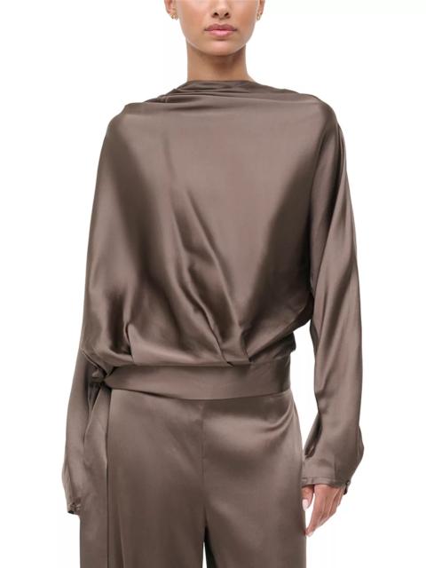 STAUD Phoebe Silk Stretch Top