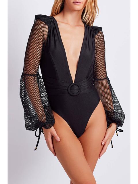 PatBO Plunge Netted One Piece
