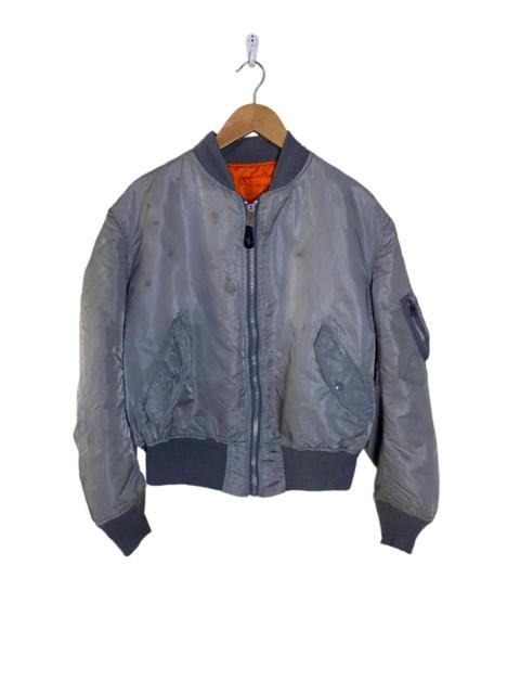Other Designers Vintage USA Alpha Industries Reversible Bomber Flight Jacket