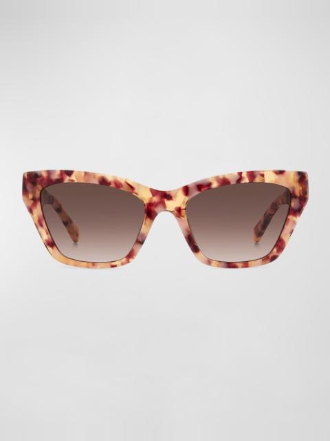 kate spade fay acetate cat-eye sunglasses