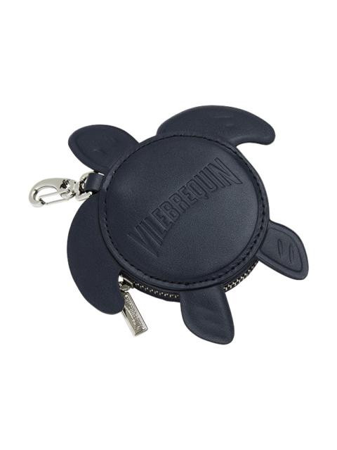 Vilebrequin Navy Turtle Leather Wallet