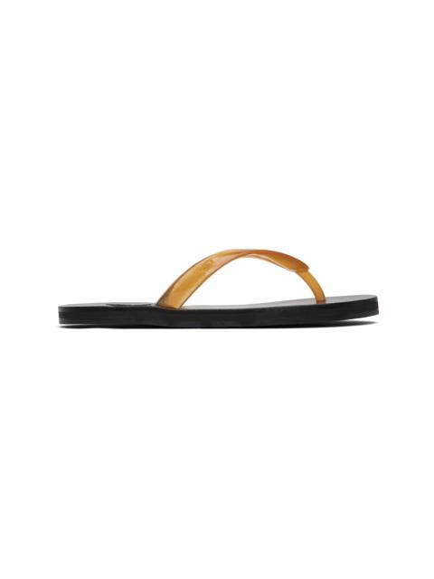 Brown Saionara Jelly Flip-Flops
