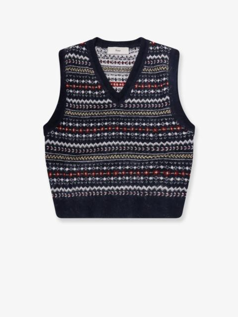 Dunst Dunst Unisex Knitwear Vest Navy