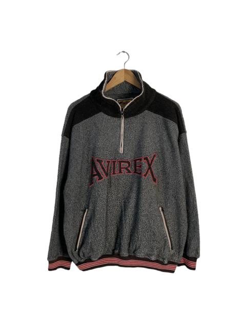 Other Designers Avirex Spellout Big Logo Color Block Sweater