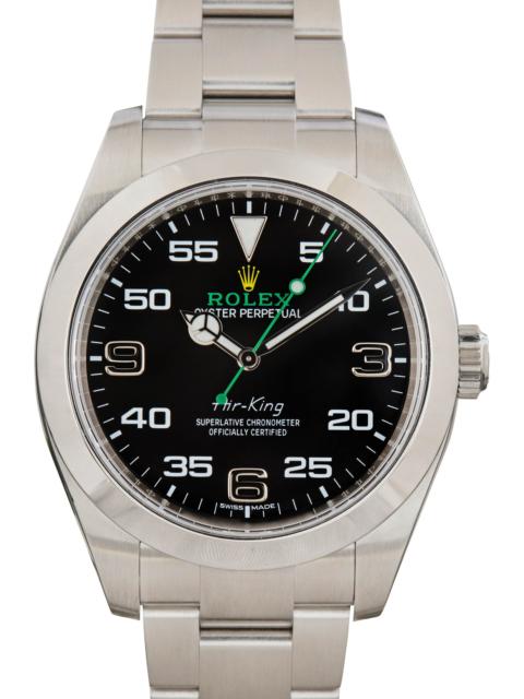 ROLEX Pre-owned Rolex Air-King Ref 116900 Black Arabic Dial
