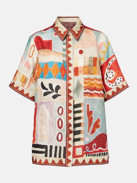 ALÉMAIS x LRNCE Michelle printed linen shirt