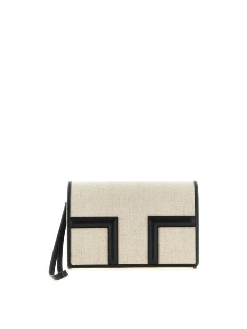 TOTEME TOTEME T-Flap Envelope Beige Clutch Bag New & Authentic