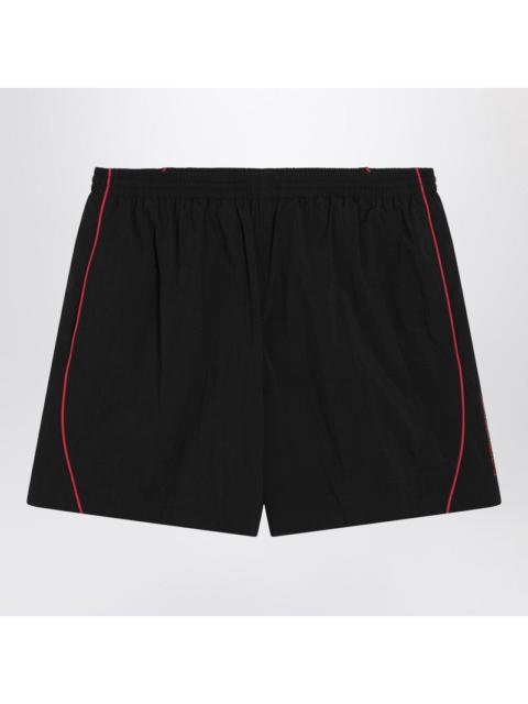 Balenciaga Black Technical Fabric Short With Logo Men