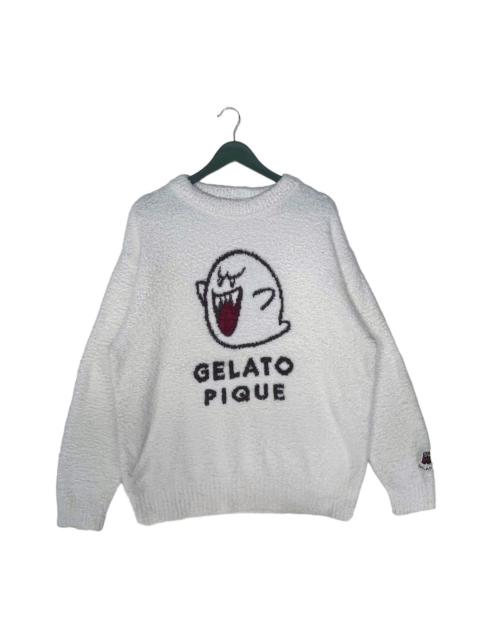 Other Designers Designer - Super Mario Meets Gelato Pique Sherpa Sweater