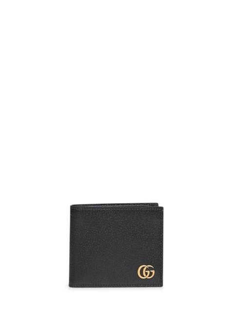 GUCCI Gucci Men Black Gg Marmont Bi-Fold Card Case Wallet