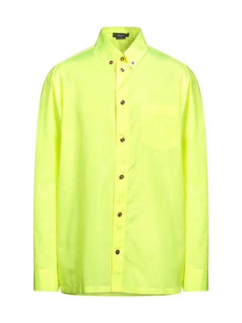 VERSACE Yellow Men's Solid Color Shirt
