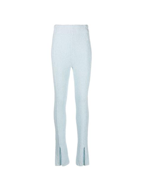 ROTATE flared-cuff knitted trousers