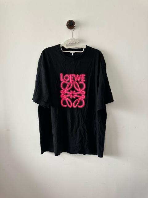 Loewe Loewe neon pink logo short sleeve