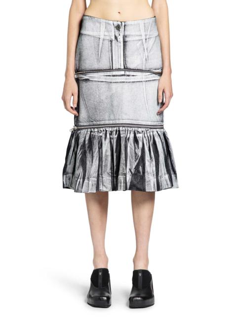 VAQUERA Painted Workwear Skirt