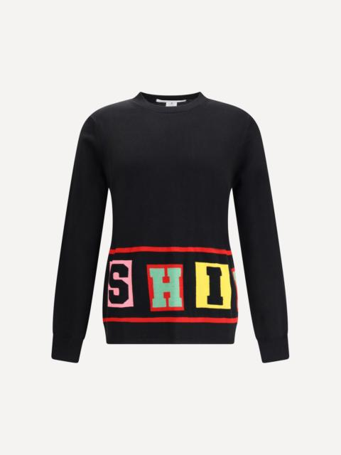Comme des Garçons SHIRT Crewneck Sweater with colorful lettering