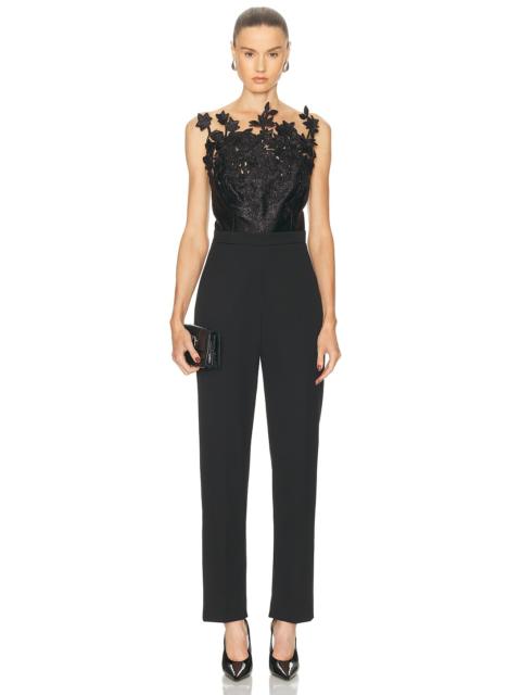 Oscar de la Renta Strapless Jumpsuit