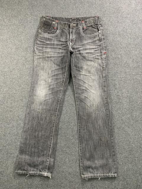 Other Designers Vintage - Vintage Japanese Brand Faded Black Jeans 34x33