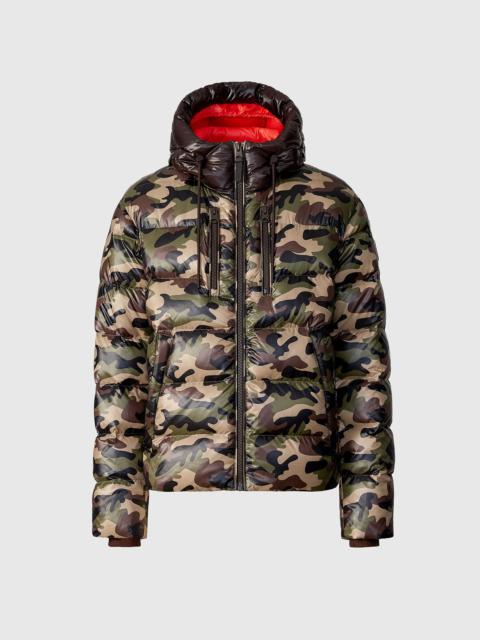 MACKAGE VICTOR-CAMO Light Down Hooded Jacket in Camo
