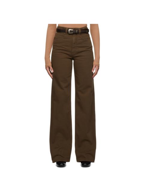 Lemaire Brown Straight-Leg Jeans