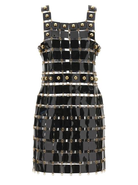 Paco Rabanne Vinyl Check Dress Dresses Black | wananluxury | REVERSIBLE