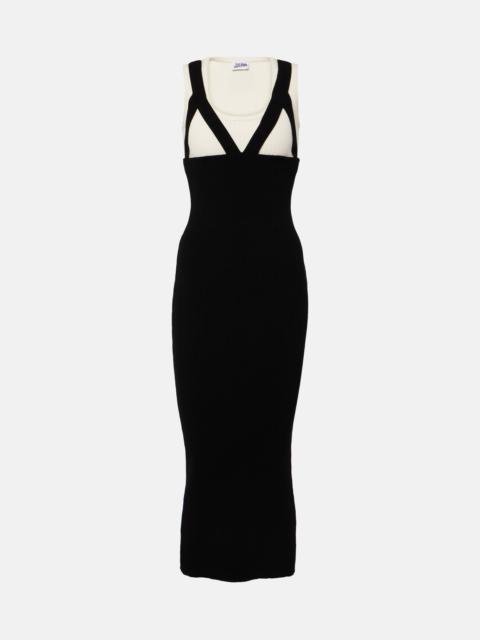 Jean Paul Gaultier Madone ribbed-knit midi dress