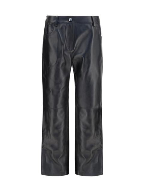 MAGDA BUTRYM Magda Butrym Women Pf26 Leather 18 Pants Black