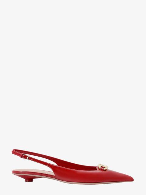 Valentino Garavani Women Patent Leather Slingback With Vlogo Signature Detail