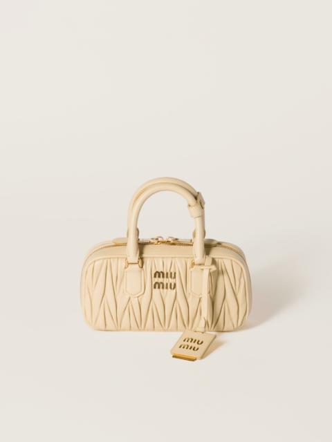 Miu Miu Arcadie matelassé nappa leather mini-bag