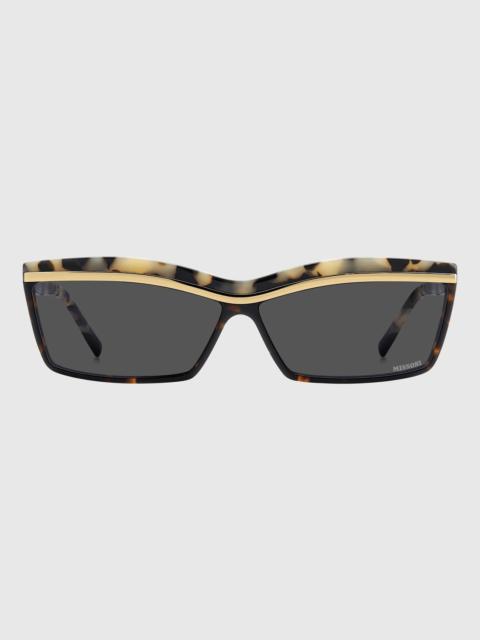 Missoni Missoni Seasonal rectangular acetate sunglasses