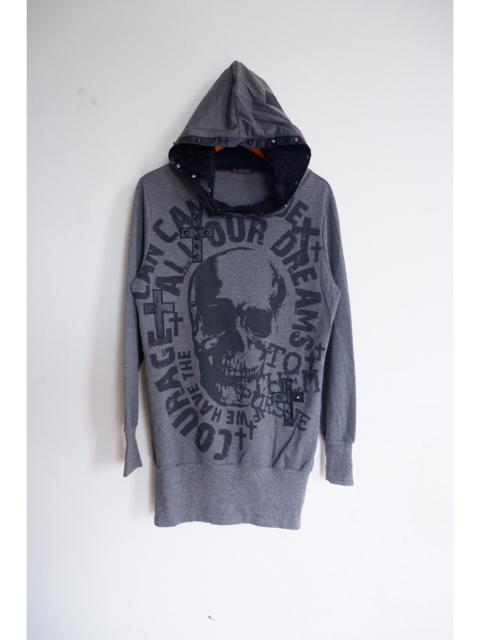 Hysteric Glamour Vintage Diable Caiserr Cross Studded Hoodie