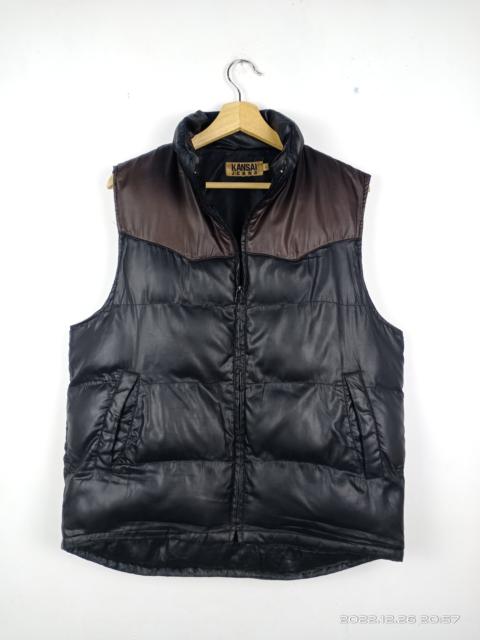 Other Designers 💥Vintage Kansai Jeans By Kansai Yamamoto Puffer Vest Jacket