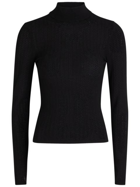 Alice + Olivia Alice + Olivia Lanie Pointelle Knit top