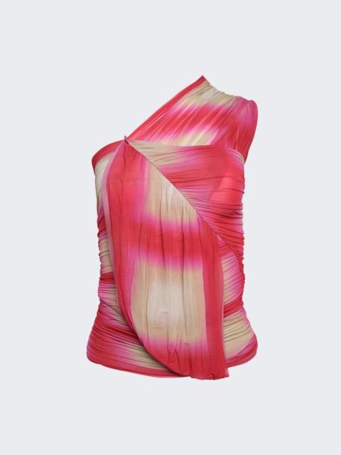 RICK OWENS EDFU Top Fuchsia Plaid