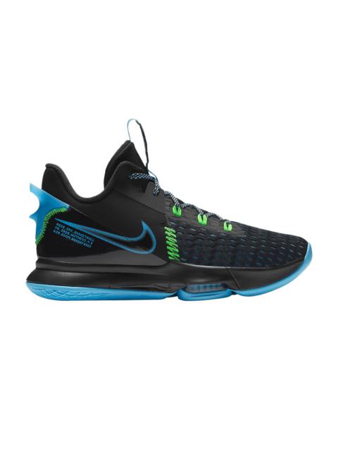 Nike LeBron Witness 5 'Black Light Blue Fury'