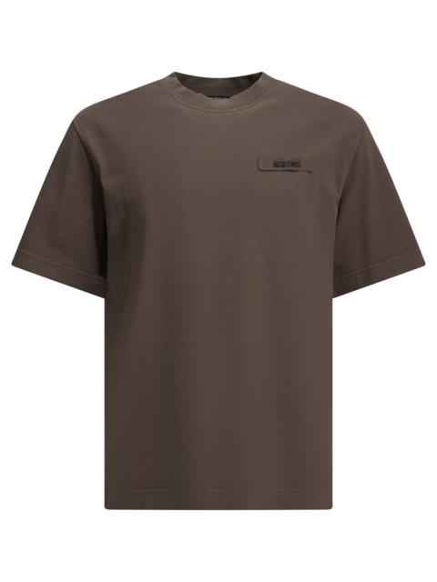 JACQUEMUS Jacquemus Gros Grain Crew-neck T-shirt Brown