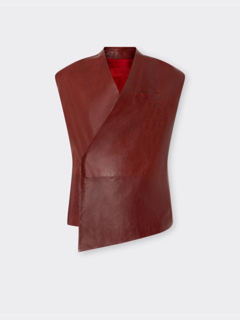 Ferrari Waxed leather vest