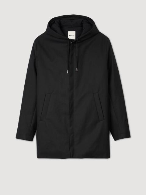 Sandro HOODED PARKA WITH ZIP