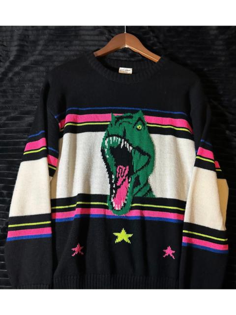 SAINT LAURENT SLP 16SS T-Rex Pink Runway Sweater