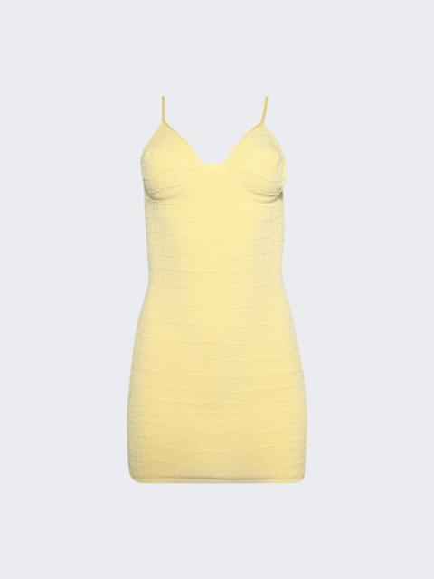 JACQUEMUS La Mini Robe Scala Light Yellow