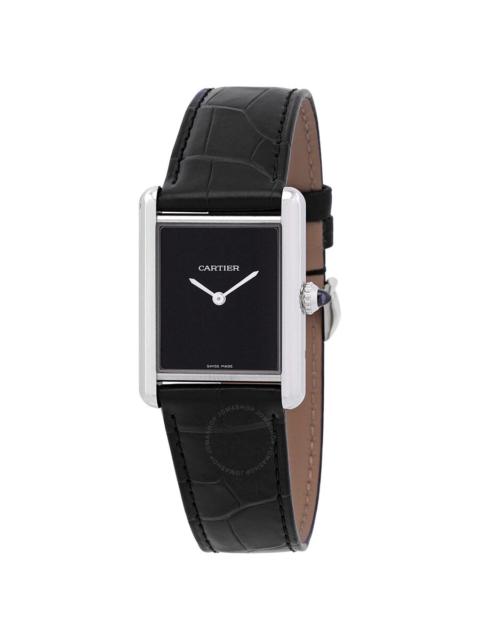 Cartier Cartier Tank Must Large Model Quartz Black Dial Ladies Watch WSTA0072